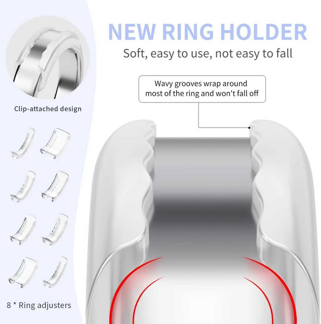 Ring Sizers for Loose Rings – 12 Pack Invisible Guards Adjuster for Men