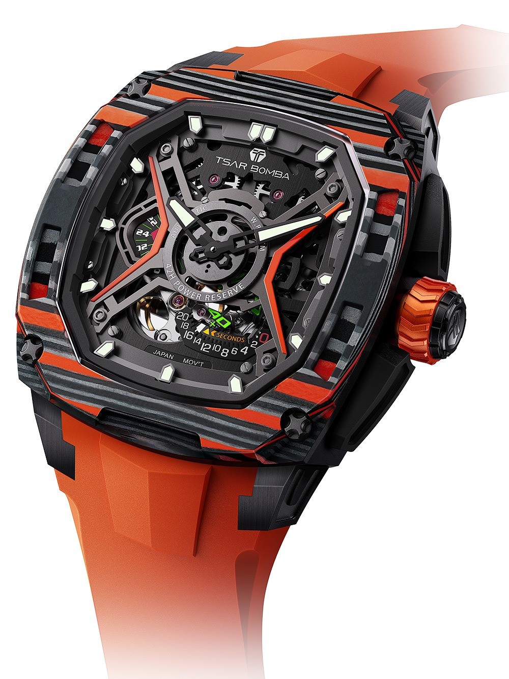 Tsar Bomba TB8605A-03 Mens Watch Dark Matter 5 Automatic 46mm 5ATM