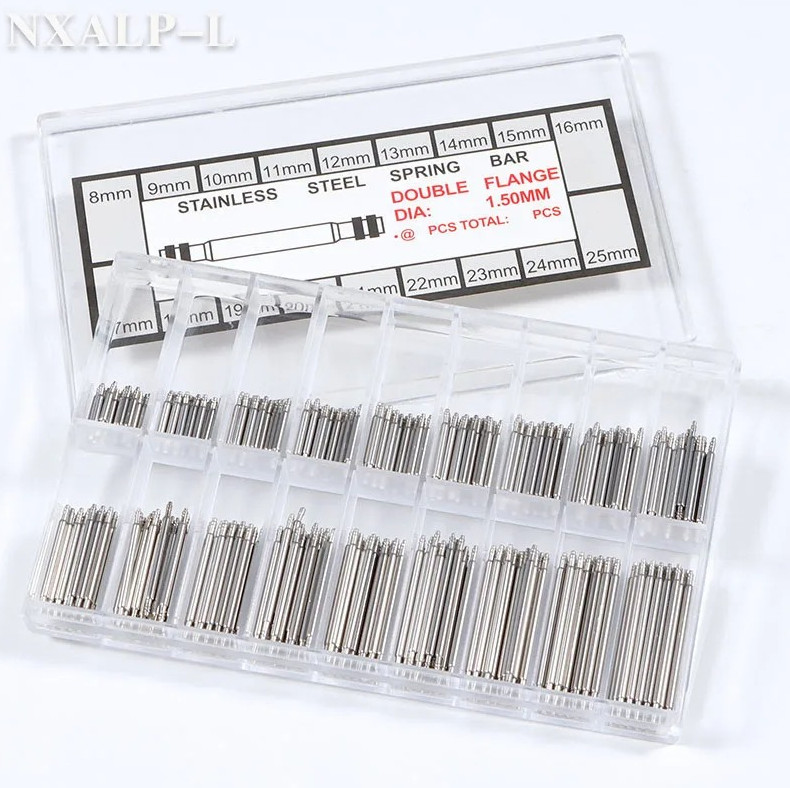 270/360pcs Stainless Steel Watch Spring Bars Strap Link Pin Repair Set – NEW