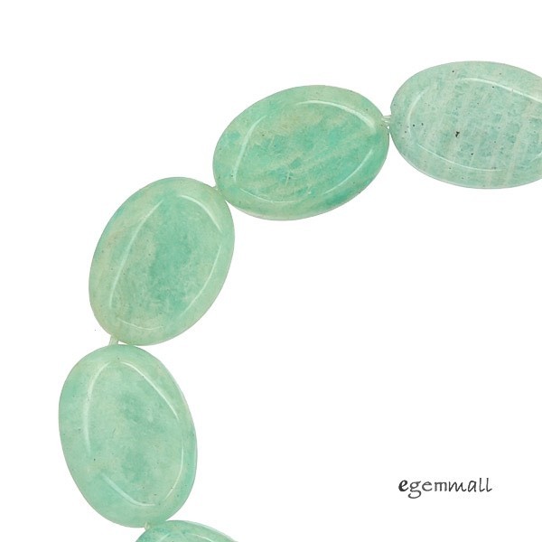 12 African Amazonite Puffy Oval Beads 13x18mm 8.5″ #71027