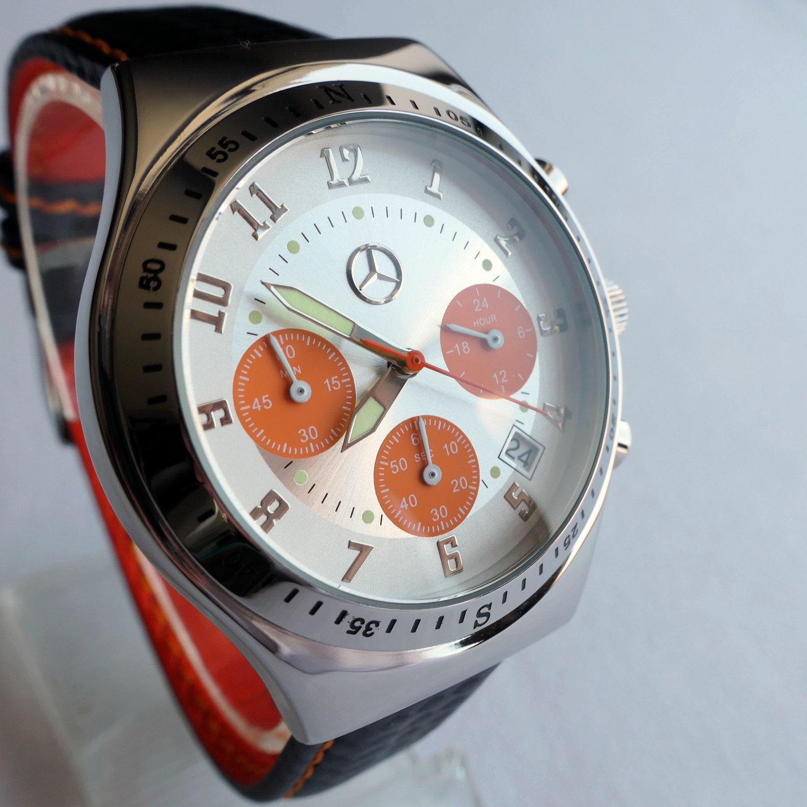 Mercedes Benz AMG Motorsport Racing Car Accessory Sport Design Chronograph Watch