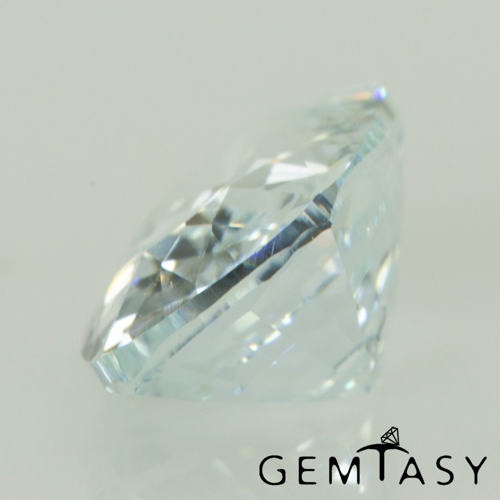 Cut stone – Aquamarine YAG Czochralski (Pulled) lab grown 7x5mm 1.32-1.54ct