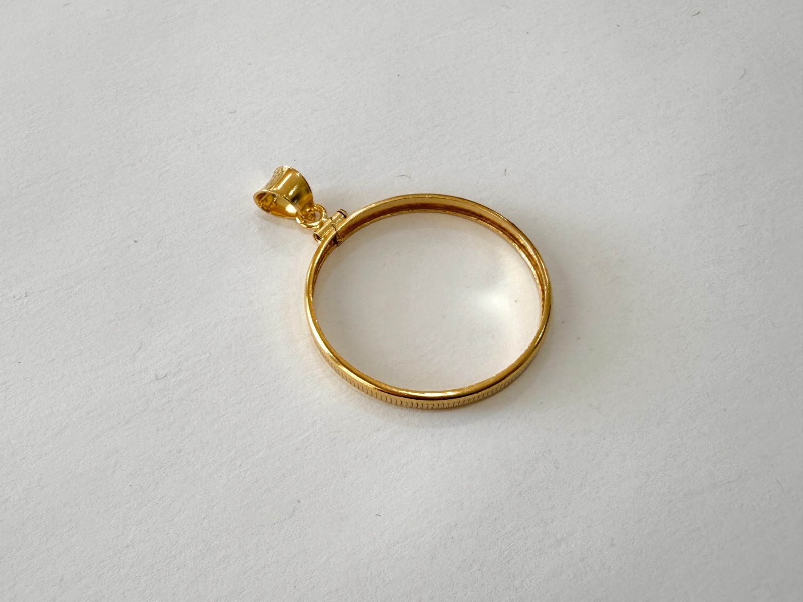 Authentic 14k Gold Filled Screw Top Bezel with Coin Edge 6 Sizes