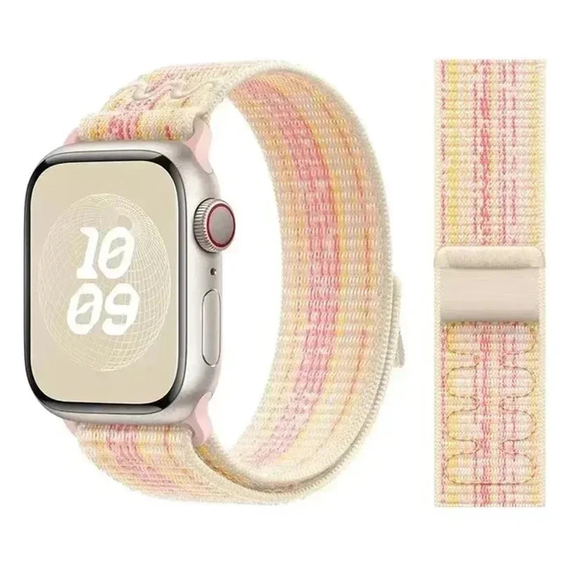 Nylon Classic Sport Loop bracelet correa Apple watch series 9 8 7 5 4 3 Ultra SE