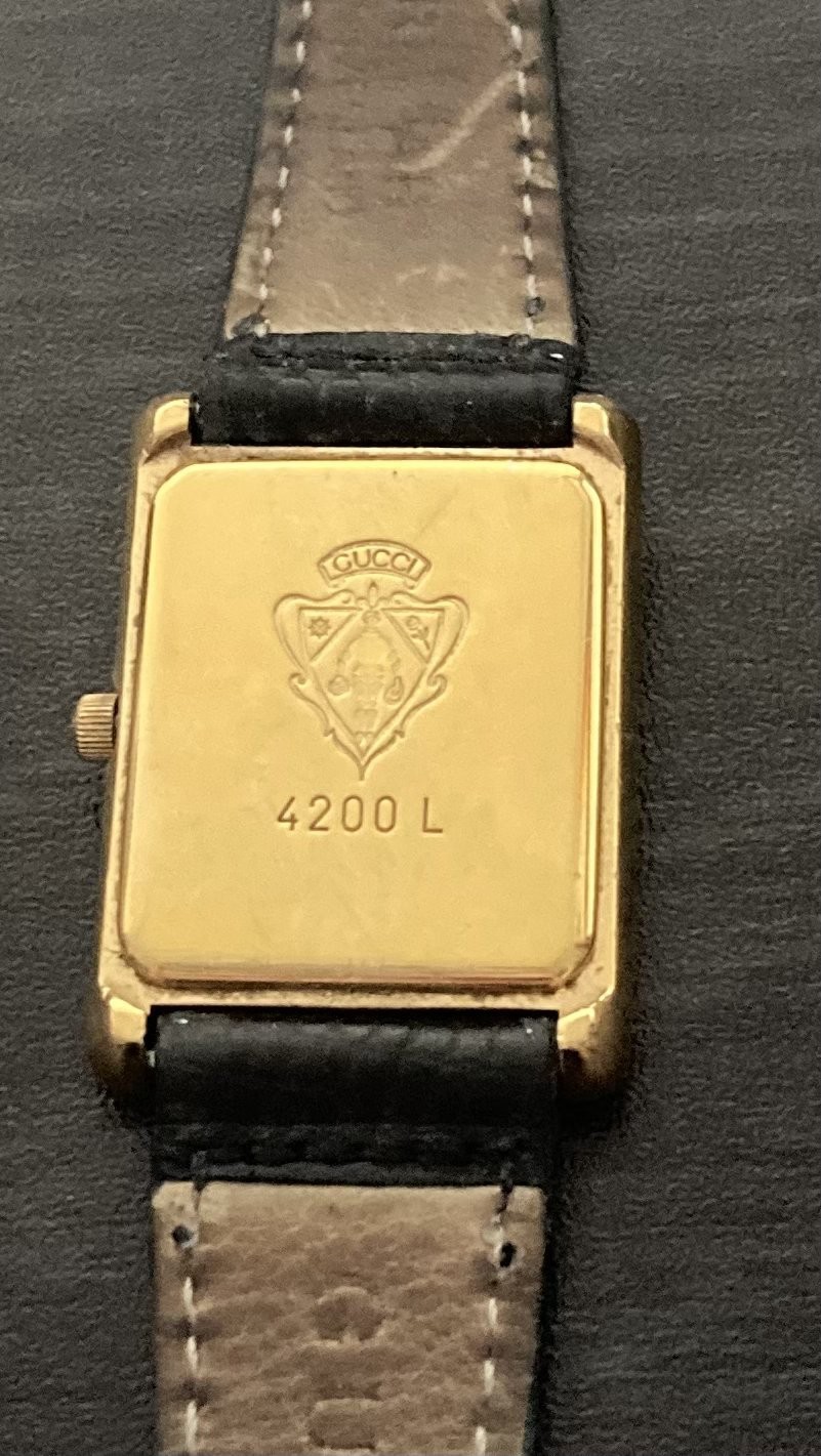 Vintage Gucci 4200 L Gold Plated Watch