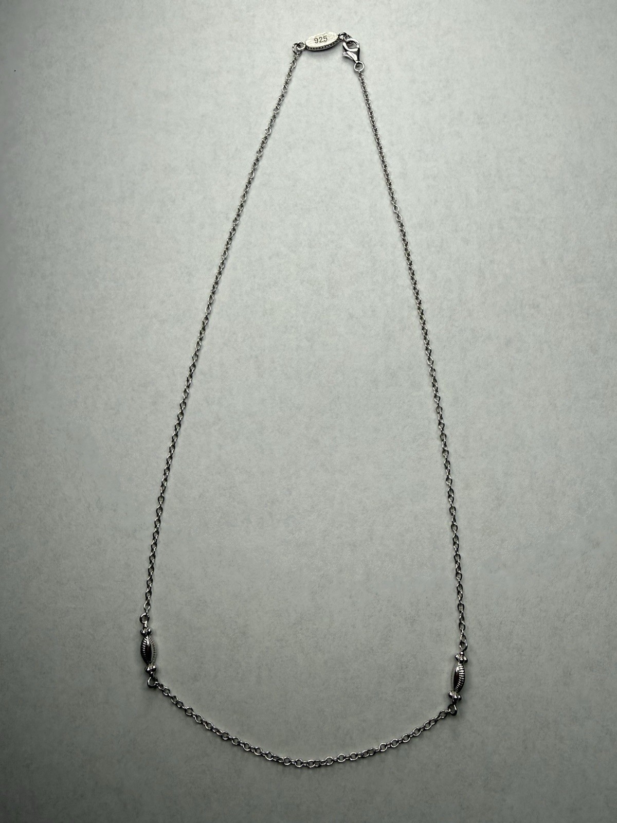 Beautiful Gabriel & Co. 925 Sterling Silver Bar 18.75” Necklace Dainty – 4.4g