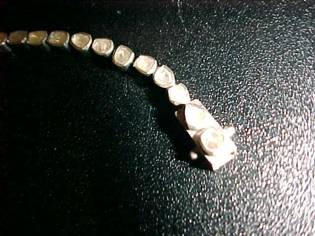 Polki 2 Carat Diamond Tennis Bracelet 7.25 Inch Bezel setting