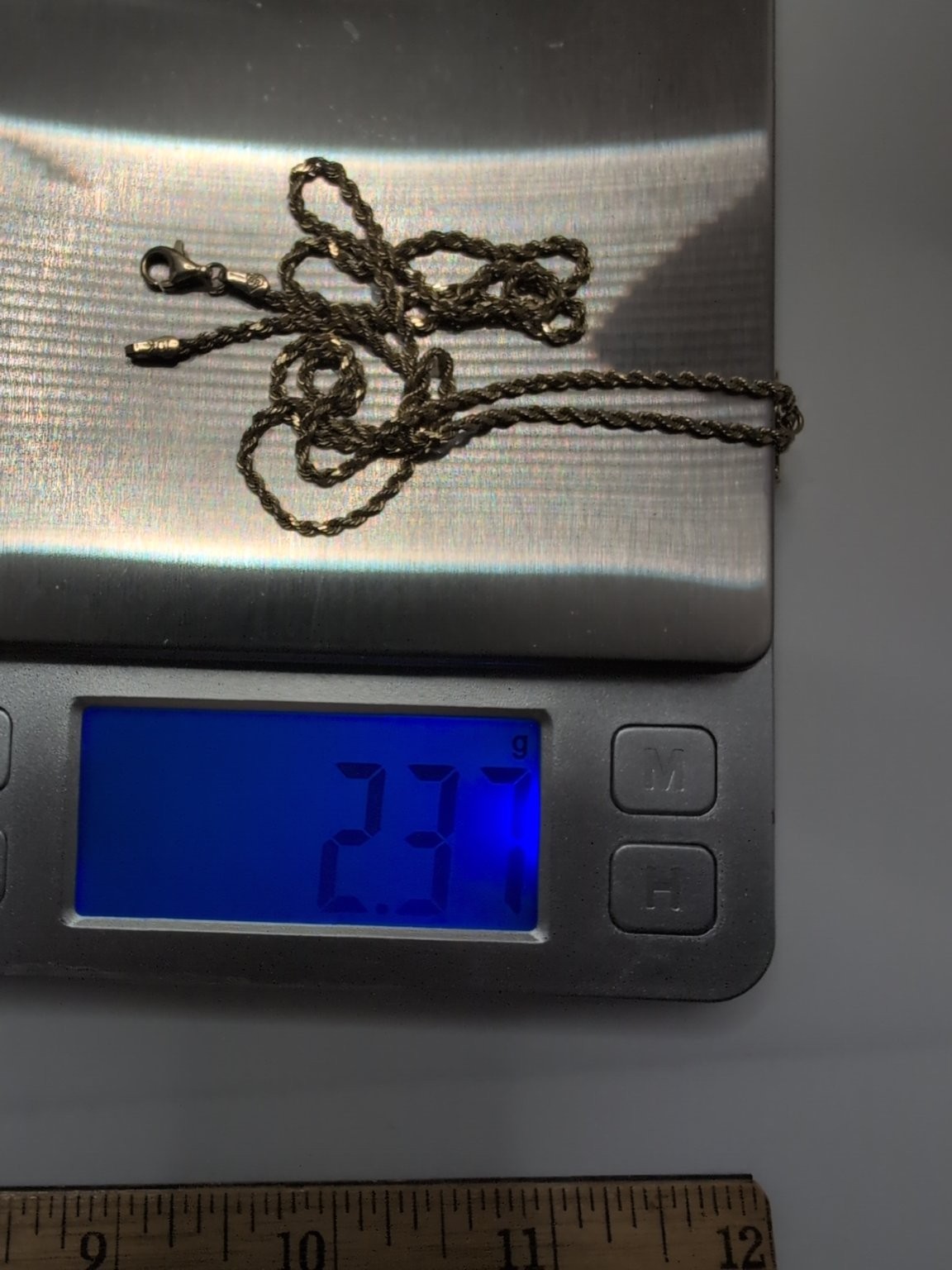 VTG 14k Cat Pendant | 10K Yellow Gold Rope Chain Necklace 18 Inch 3.17 total g
