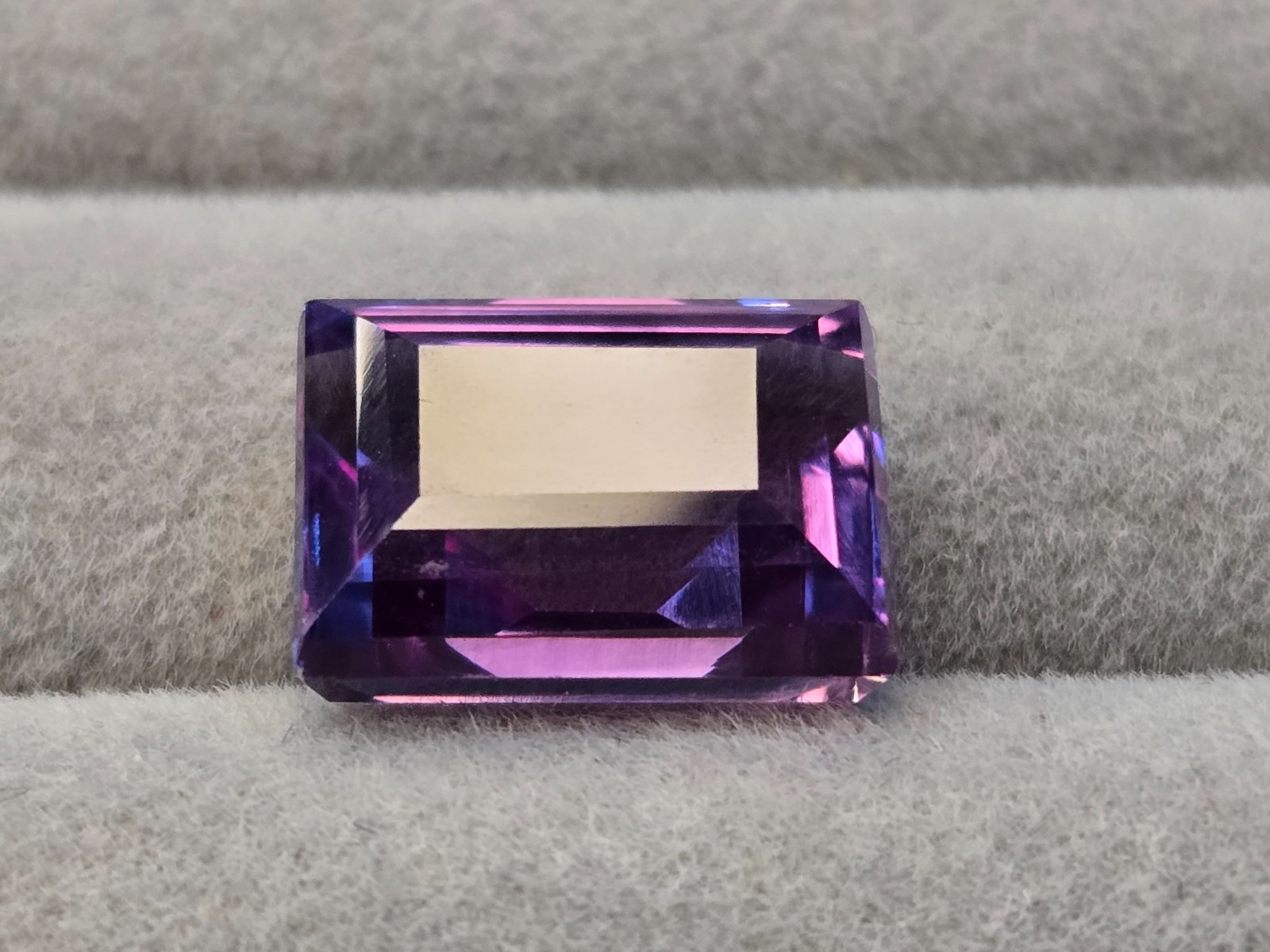 10-12 Ct A++Alexandrite Gemstone Colour Change Baguette Cut Loose Certified