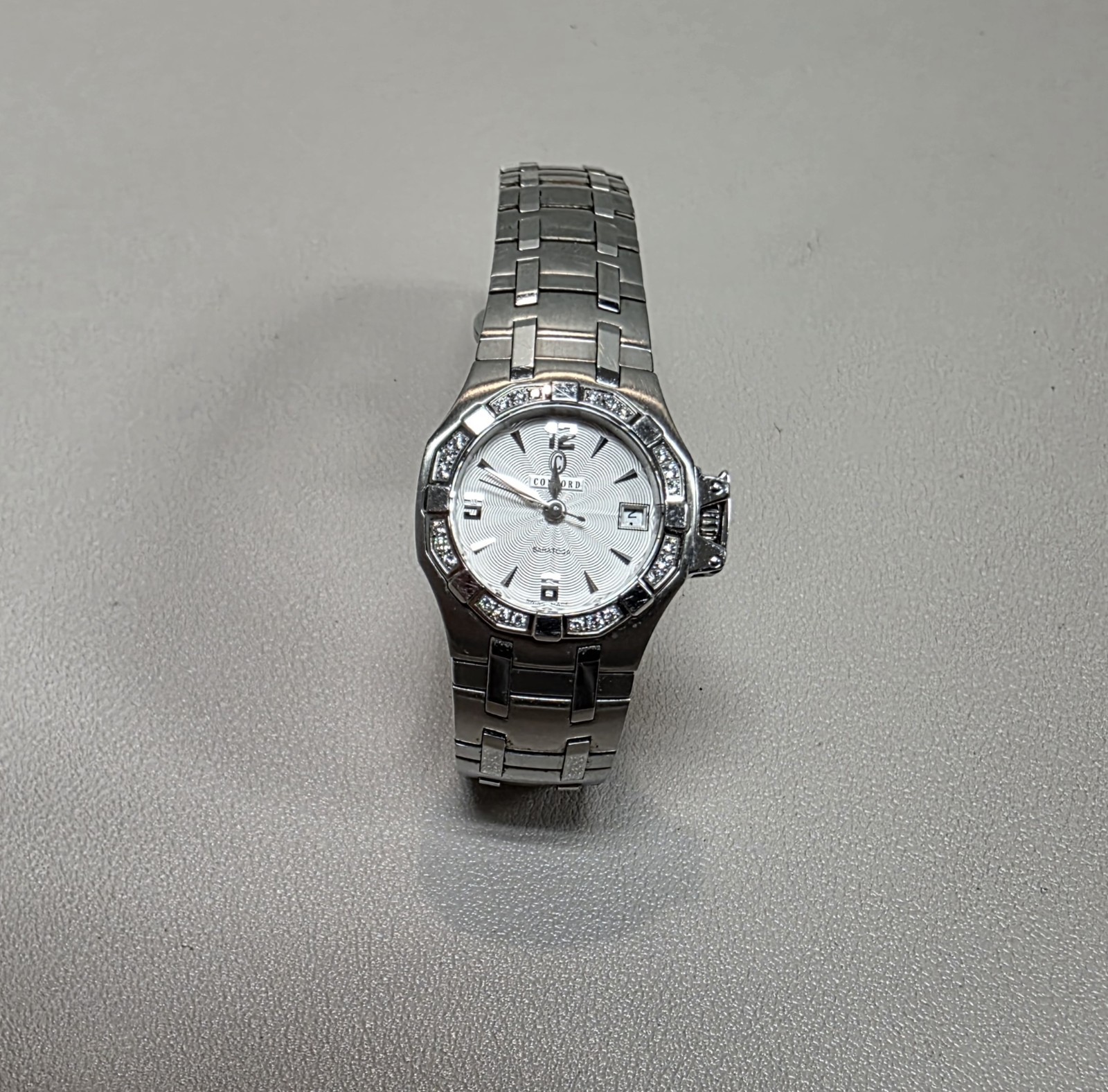 Concord Saratoga Diamond Bezel Ladies Wrist Watch 14.36.1840 S