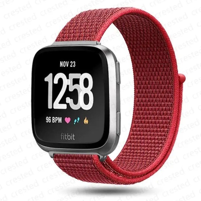 Woven Nylon Strap Sport Wristband Watch Band For Fitbit Versa 4 /3