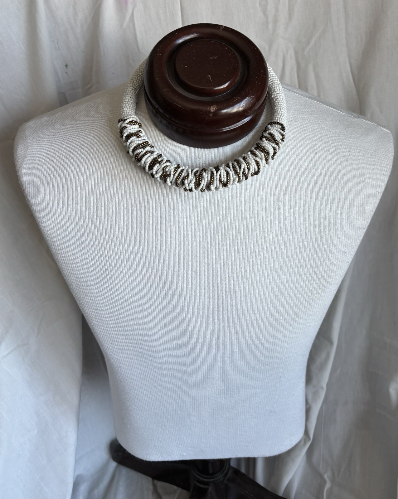 Maasai Beaded Necklace Collar Handmade Tribal Wedding Ceremonial African