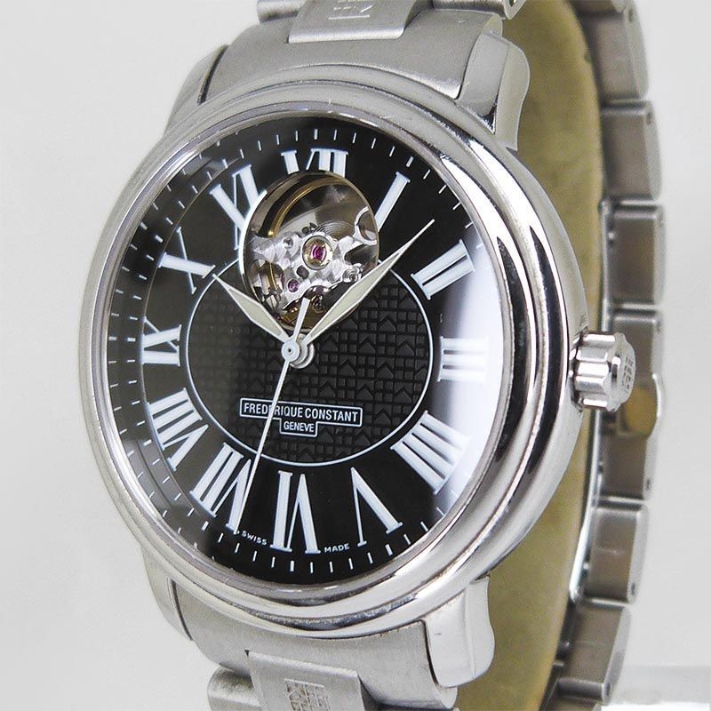 Frederique Constant Classic Heart Beat Watch 38mm SS Black Dial Automatic From J