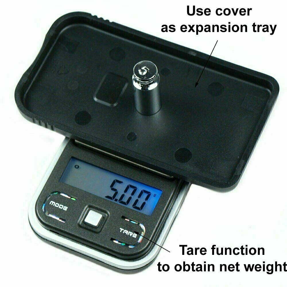 100g x 0.01g Digital Pocket Scale Ultra Mini scale with 100g calibration weights