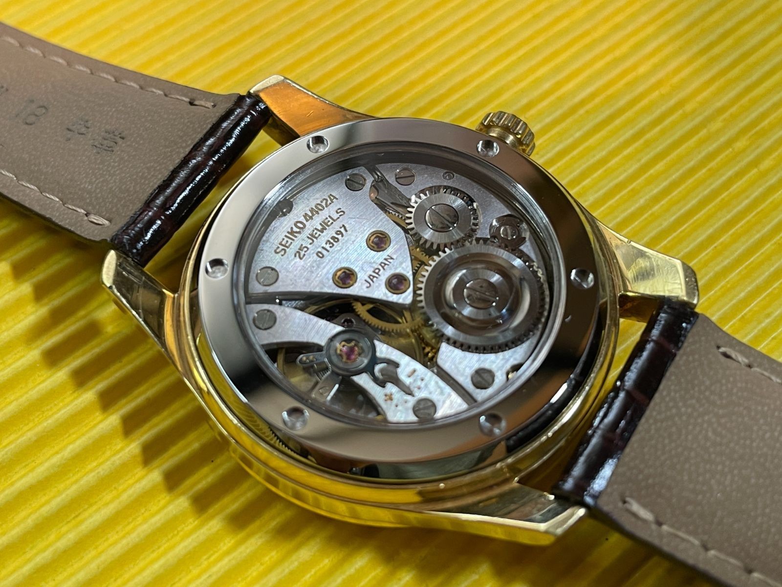 Seiko King Seiko 44KS Sapphire See-Through Case Back SUS316L From Japan
