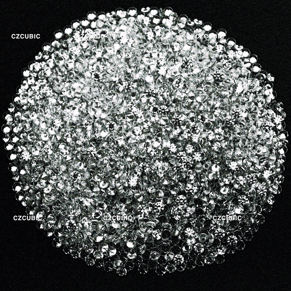 1000 PCS ROUND CUBIC ZIRCONIA/CZ STONES 5A QUALITY 0.70 – 3.00 MM SHIP IN US NO1