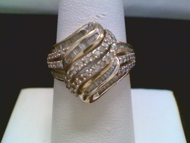 Lady’s Diamond Fashion Ring 100 Diamonds 1.00 Carat T.W. 10K Yellow (ECG011041)