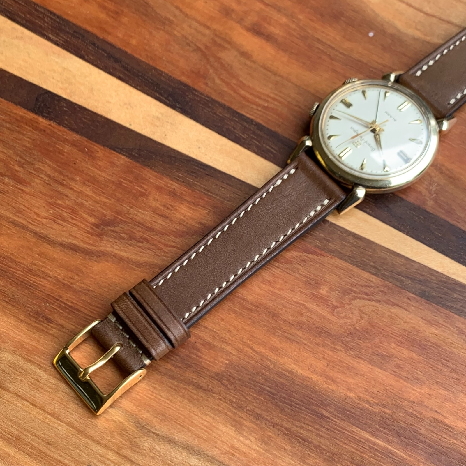 Girard-Perregaux Ref. B1915 Alarm Teardrop Lugs 10K Gold Filled Wristwatch