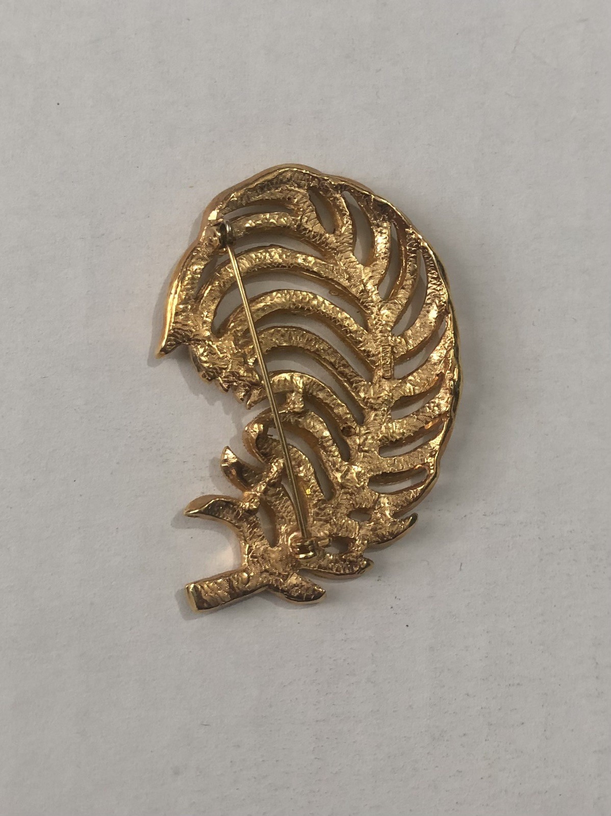 Elegant Feather Rhinestone Brooch Fashion Jewelry