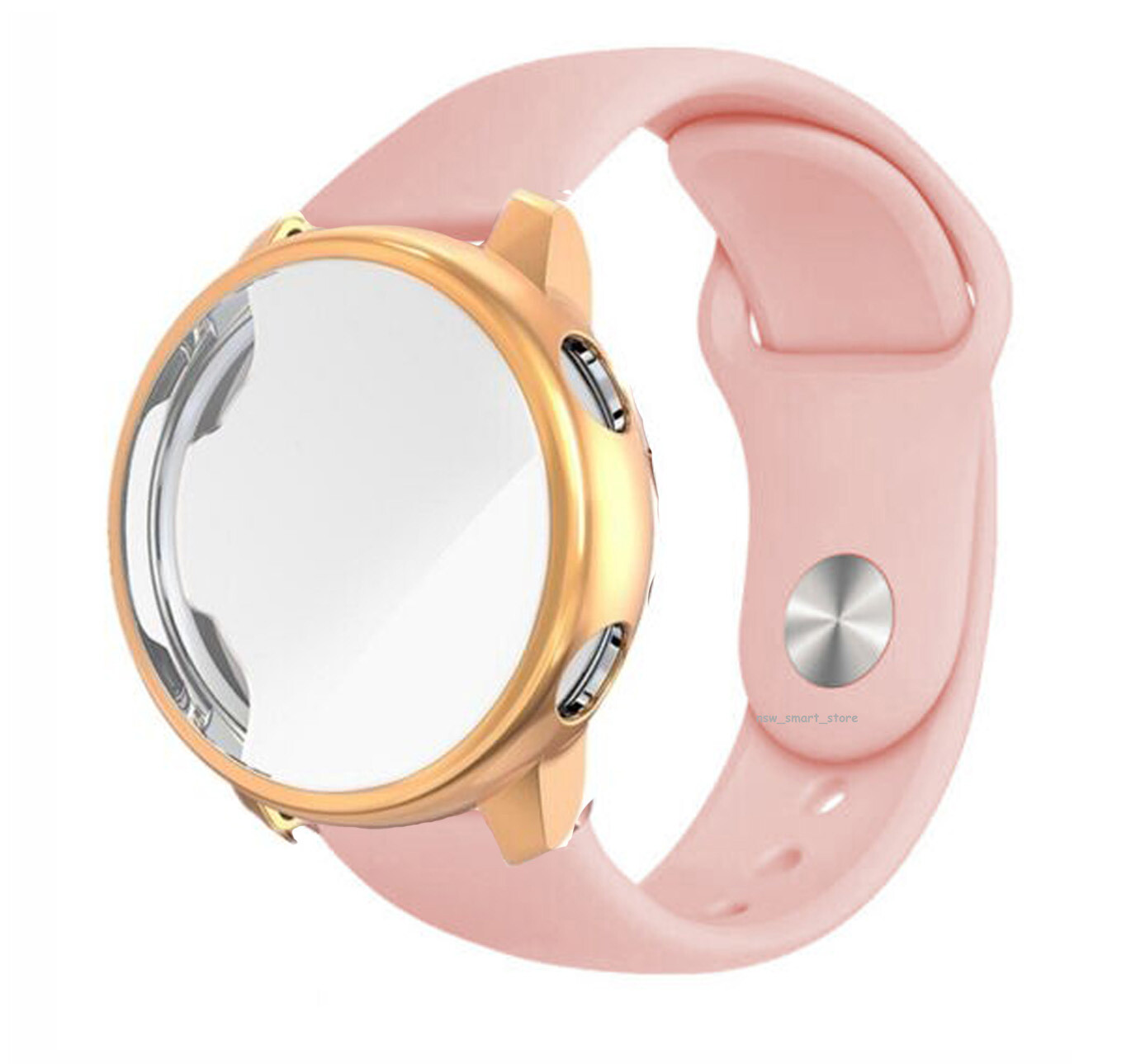 For Samsung Galaxy Watch Active2 40mm 44mm Silicone Watch band Strap Case Cover