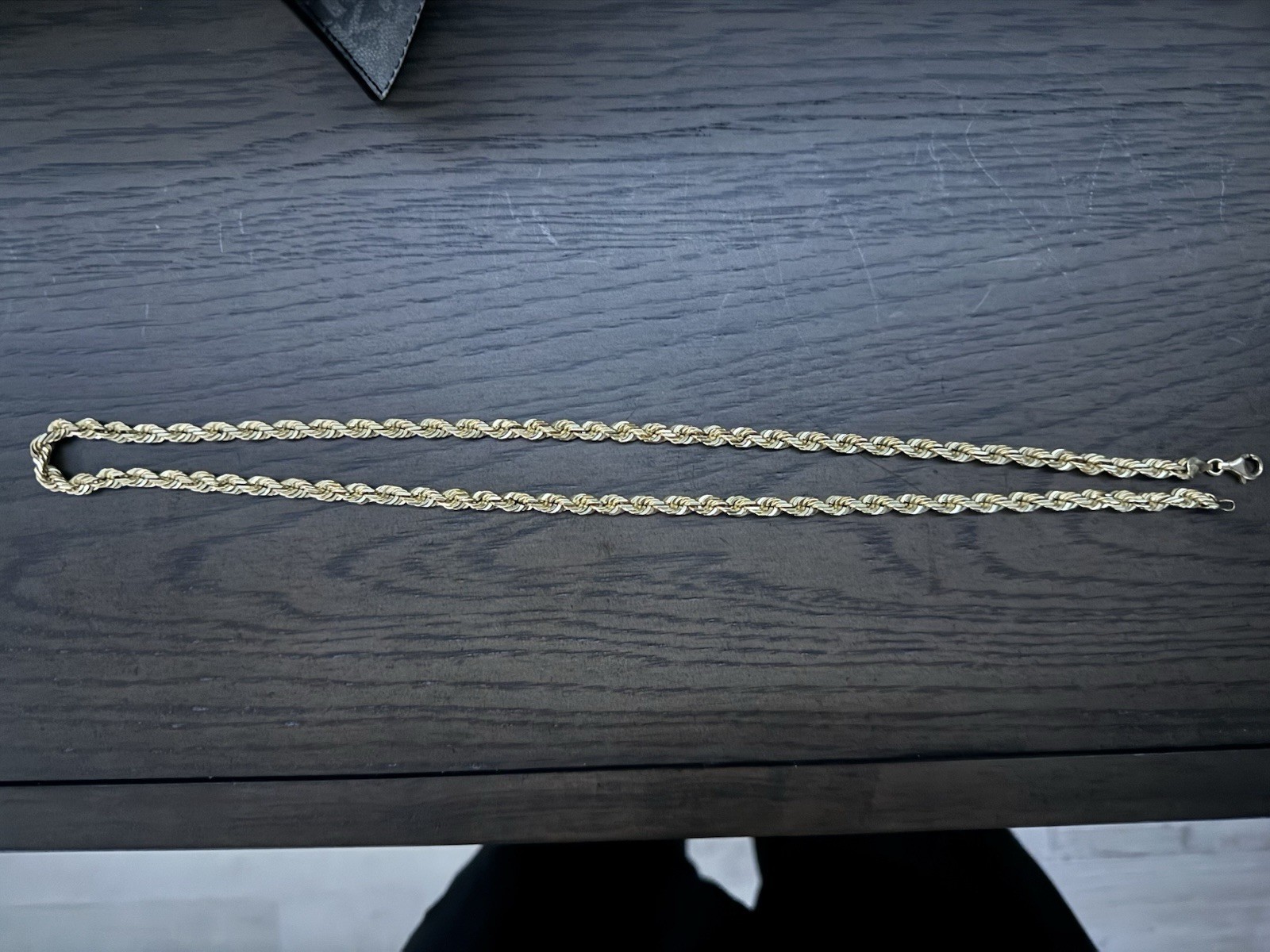 14 kt Rope chain and bracelet combo/ 14 kt Cadena y pulsera combo