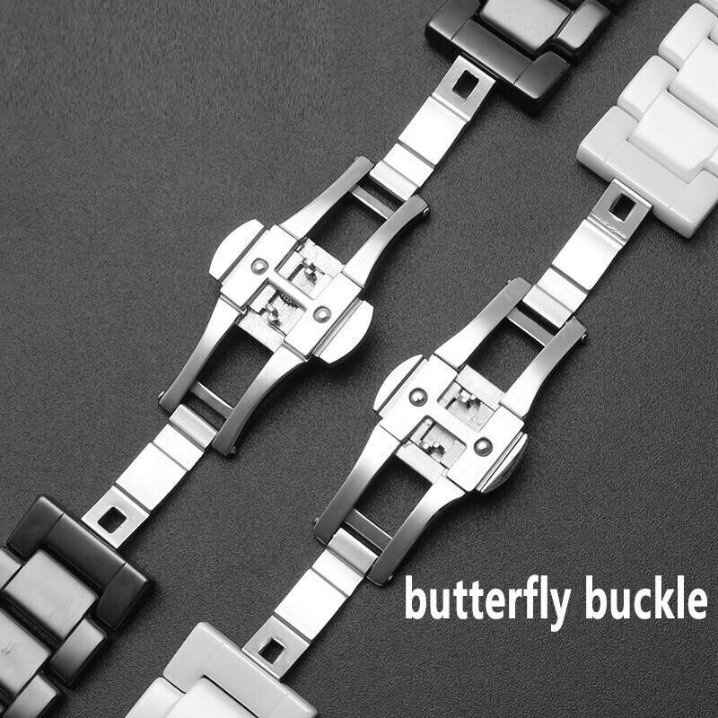 16/18/20mm Notch End Ceramic Watch Straps Bracelet Band Fits For GC