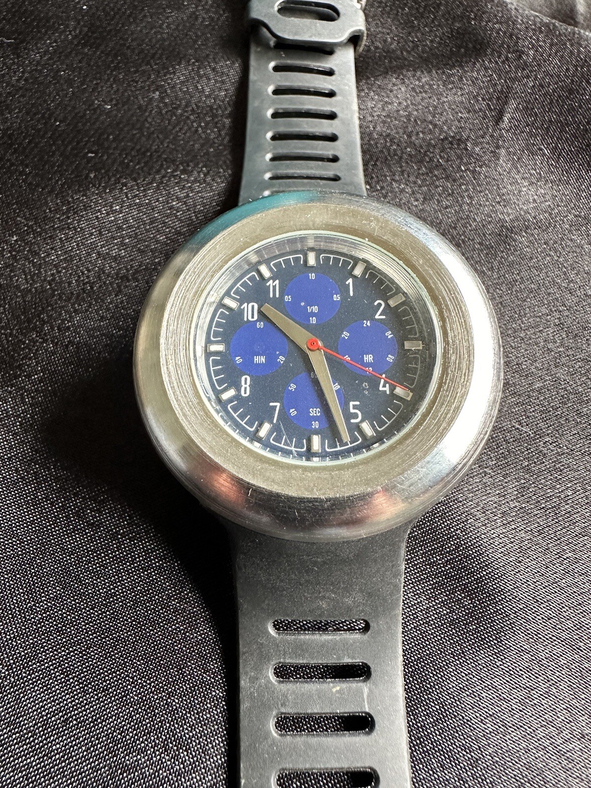 Vintage Davidoff Cool Water Watch Men’s Stainless Steel Blue Dial – Works