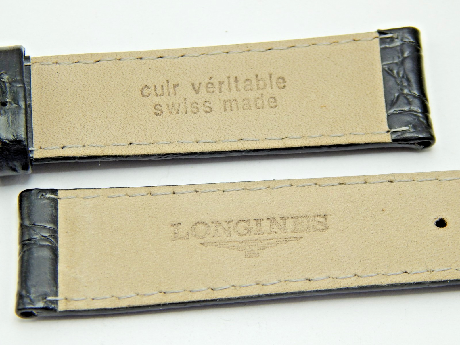 New 18mm X 16mm 18X16 Cuir Veritable swiss made Longines watch band Croco strap