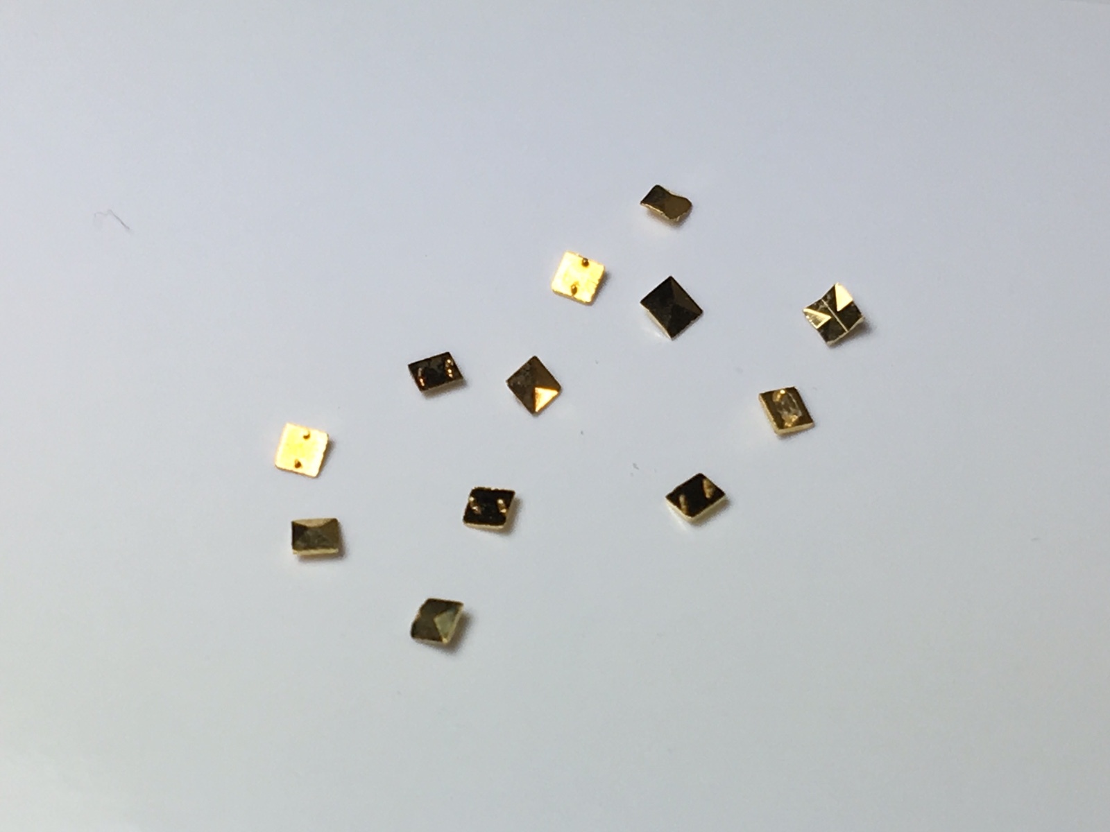 Watch Dial Hour GOLD Square Markers 12 pieces Indices Indexes Numerals Dot Bars