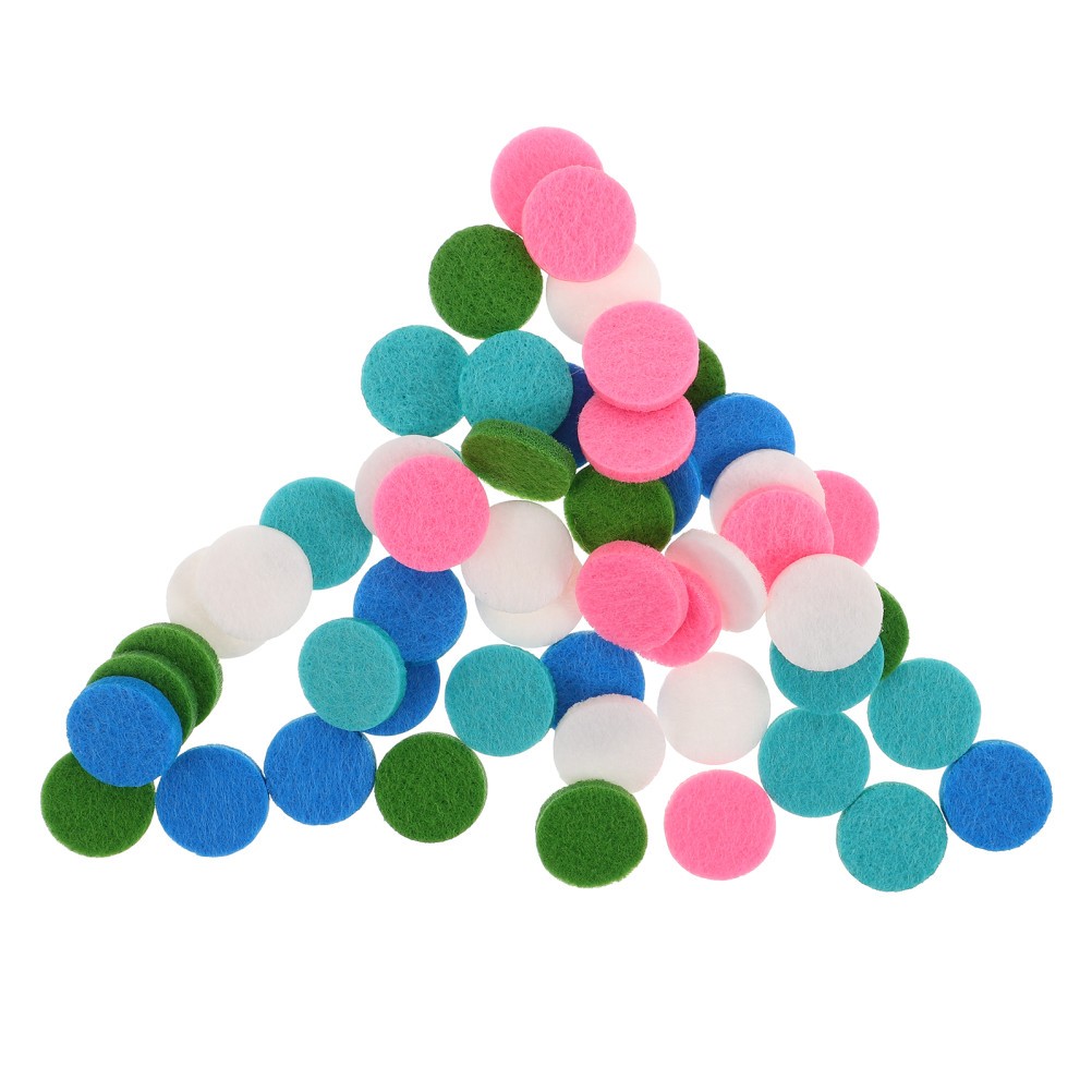 100Pcs Round Essential Oil Cotton Pads with Strong Absorption for Home Diffuser