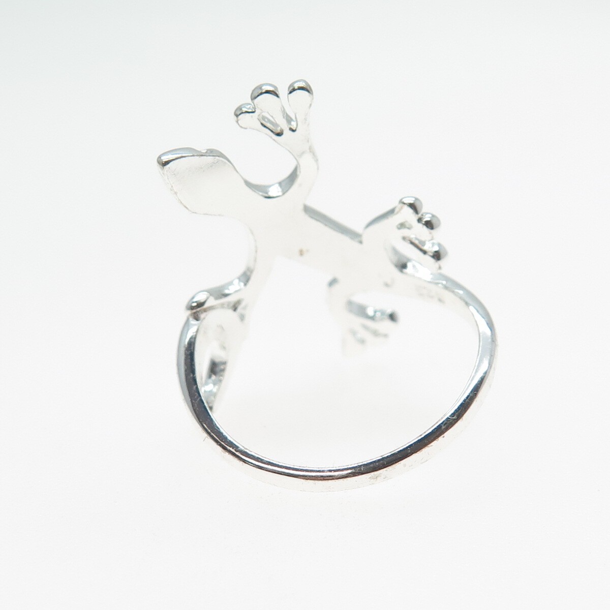 925 Sterling Silver Vintage Lizard Ring Size 8.25