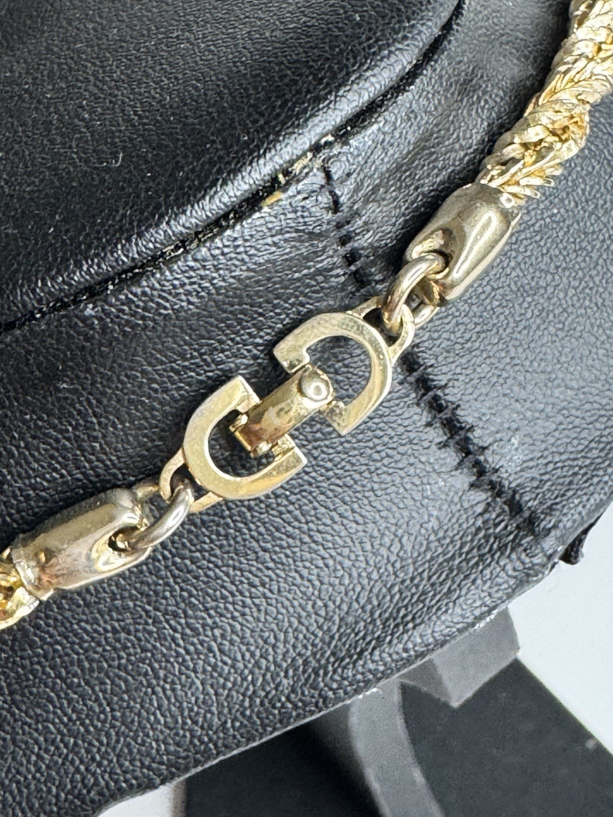 Dior Necklace and Large Pendant Versace Medusa Logo Gold Tone Rhinestones Rare