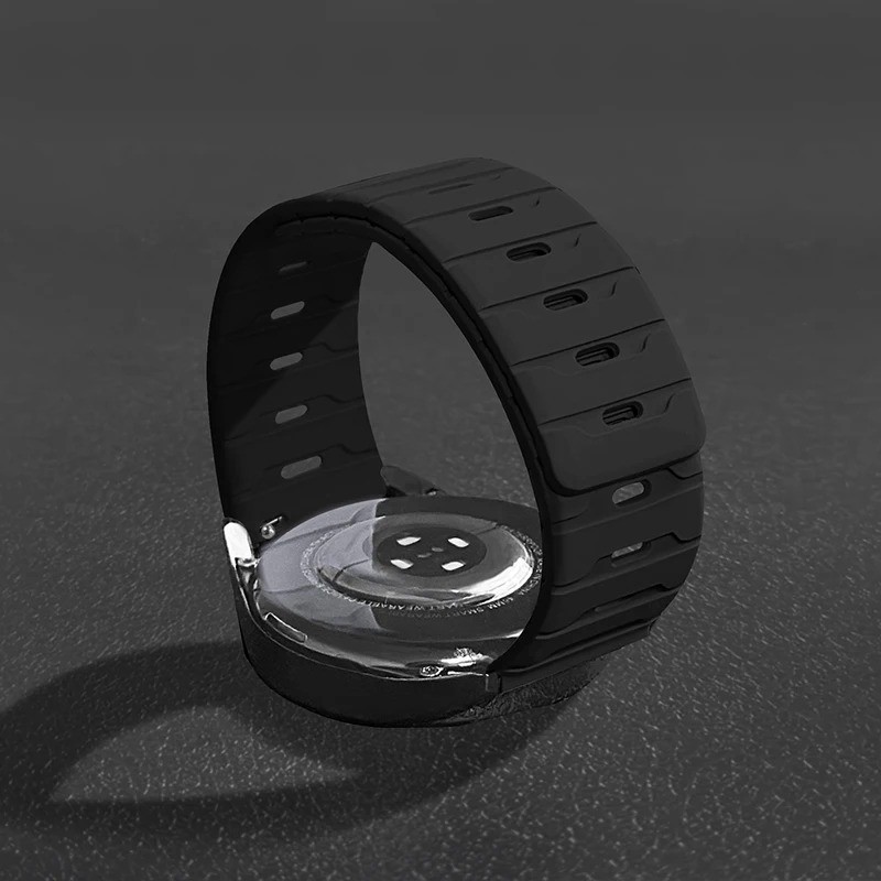 Silicone Magnetic Loop Watch Band for Samsung Galaxy Watch 7/6/5/4 Huawei GT Str
