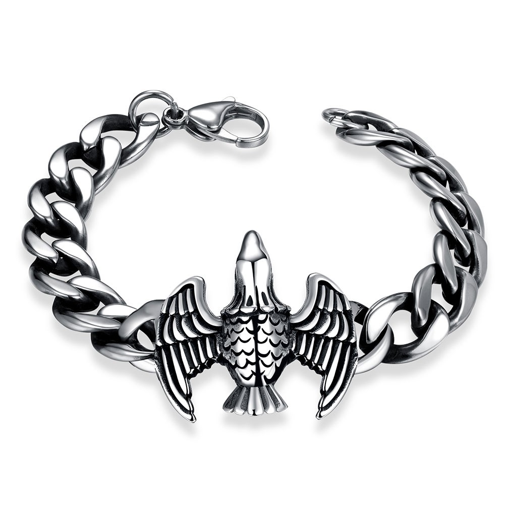 Stainless Steel Bracelet 8 Inches 11MM Lobster L430