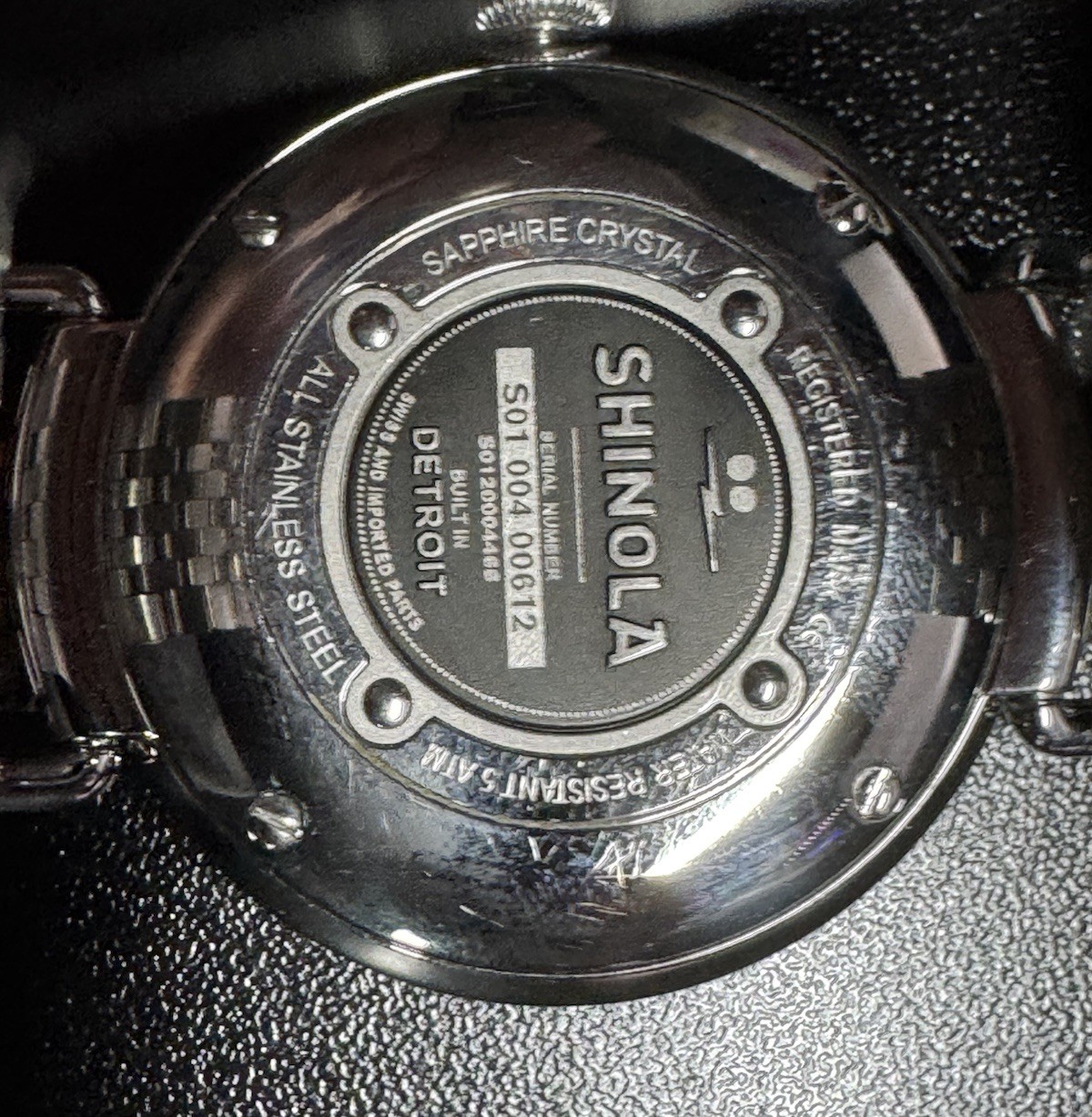 Shinola The Runwell Men’s Watch 38mm Stainless Steel Argonite 1069