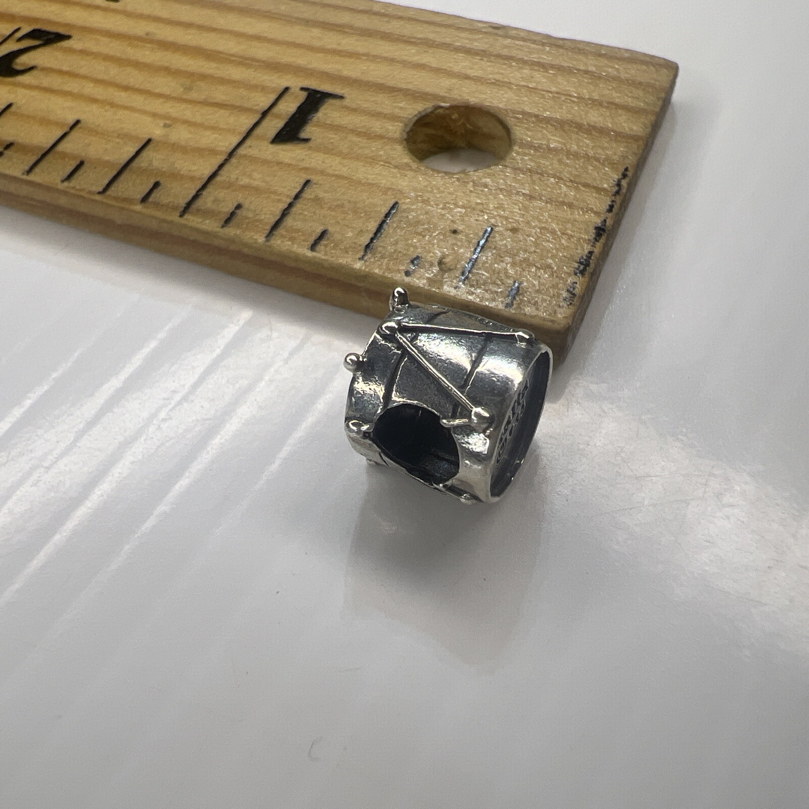 NEW HALIA 925 Sterling Silver Slide Bead Charm Drummer Boy Music Band Drum