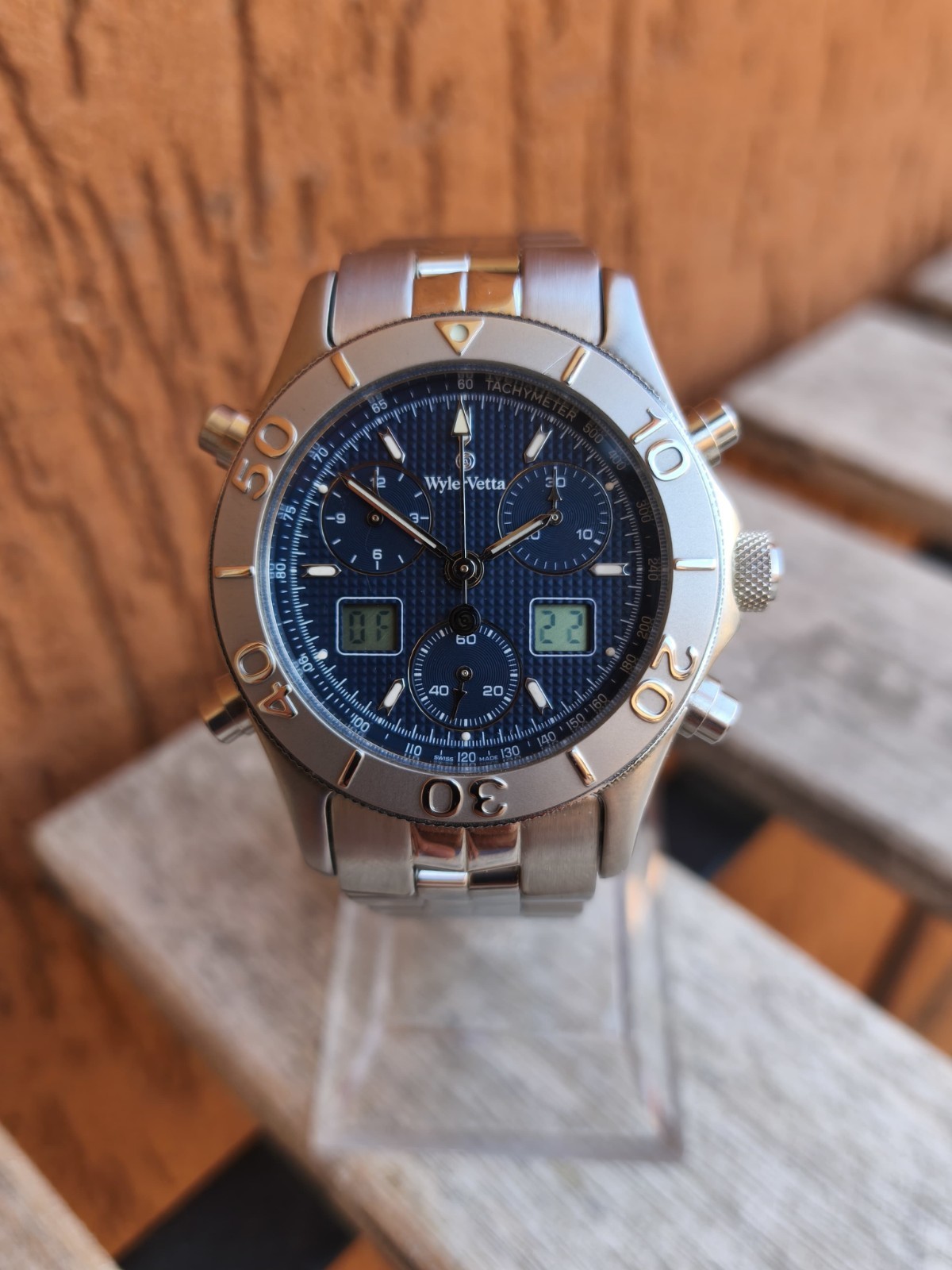 Wyler Vetta Challenge watch Ref. 1119770165 Ana Digit Blue Dial