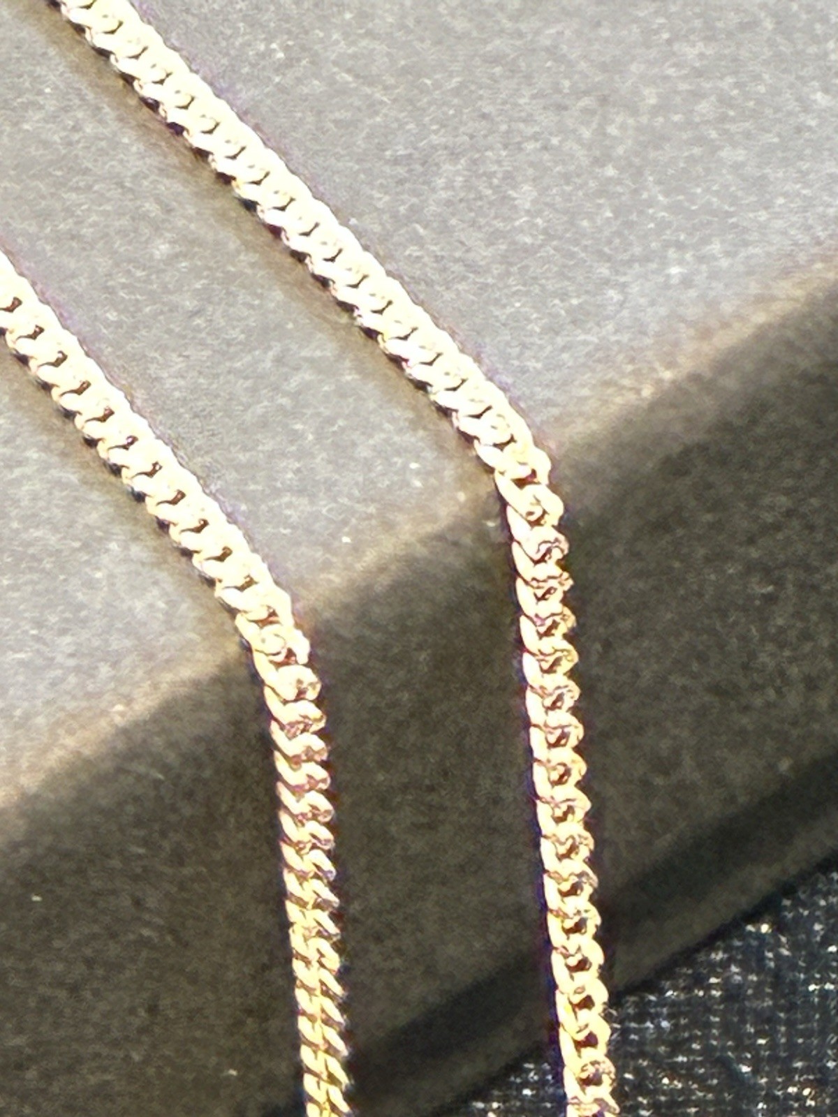 NEW 925 Sterling Silver Super Flat Curb Chain Necklace 1.2mm 22″ Italy Men Women