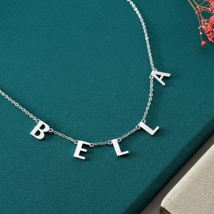 Personalized Name Mother’s Keepshake Gift, Letter Necklace for Women