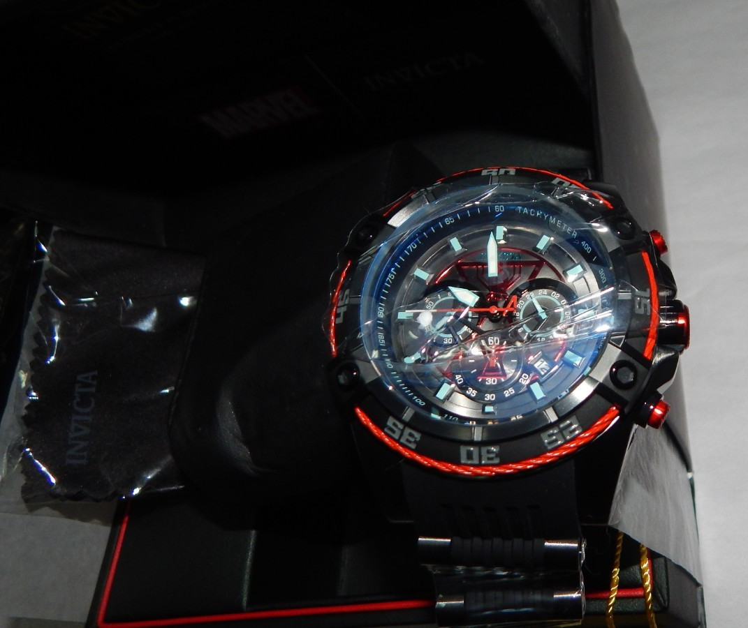 New INVICTA Marvel BLACK WIDOW Chrono 52mm Watch 100m 26949 & Box LE 152/4000