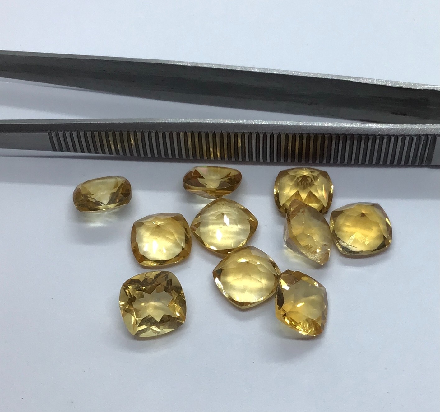 Natural Citrine Cushion Cut Faceted Loose Gemstone For Making All Type Jewelry