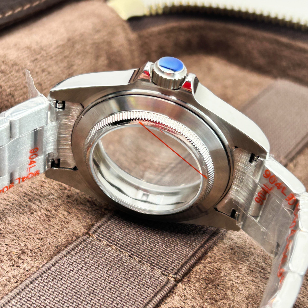 39MM Sapphire Crystal Glass Brushed Watch Case For Explore MOD NH34A NH35 NH36