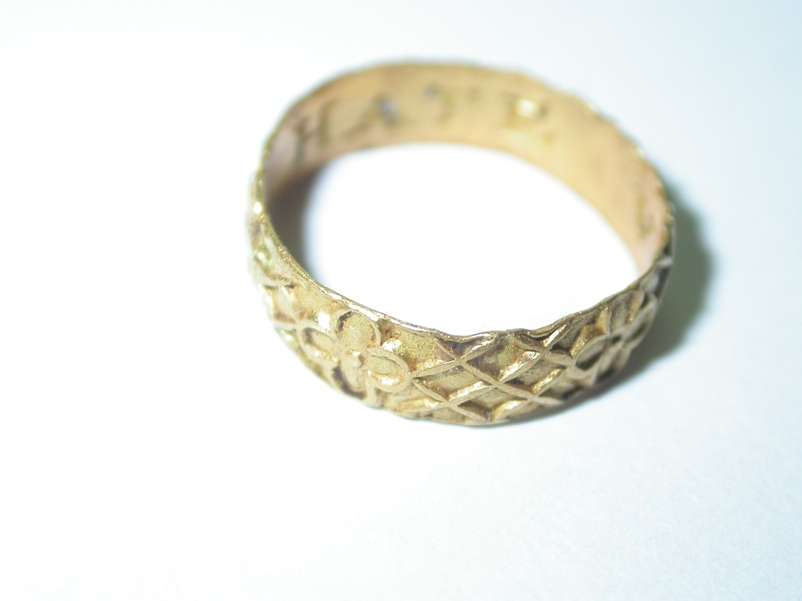 Gold posy ring 16th Century -Tiny 6 Months-1 year baby