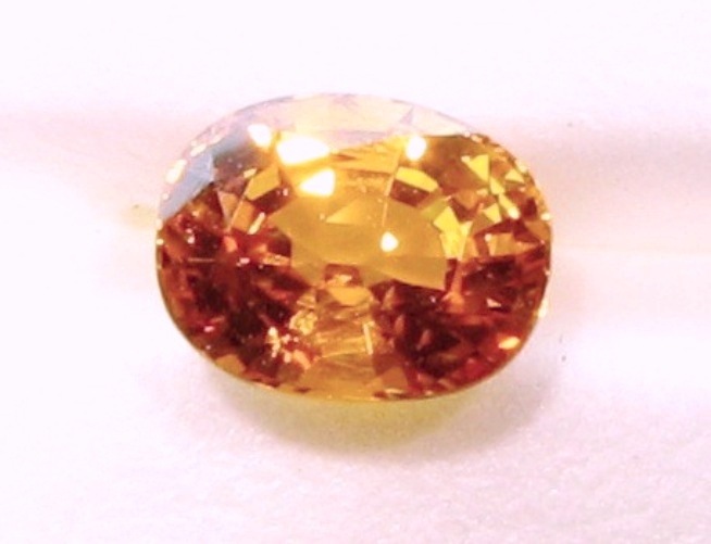 Natural Loose Gemstone Oval Honey Yellow Sapphire 8×6.4×4.7 mm 2.24 Carats