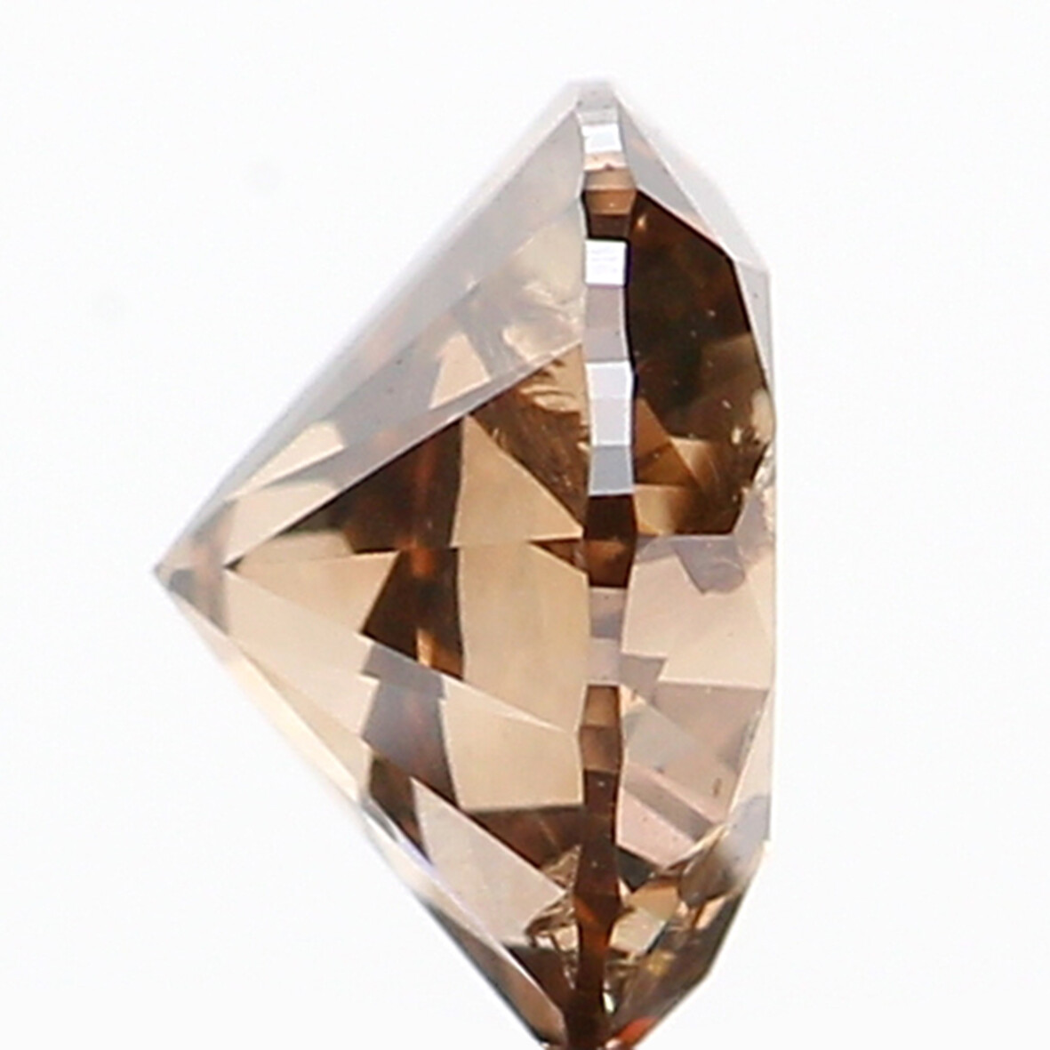 0.36 CT Natural Loose Round Shape Diamond 4.55 MM Brown Color Diamond NQ1080