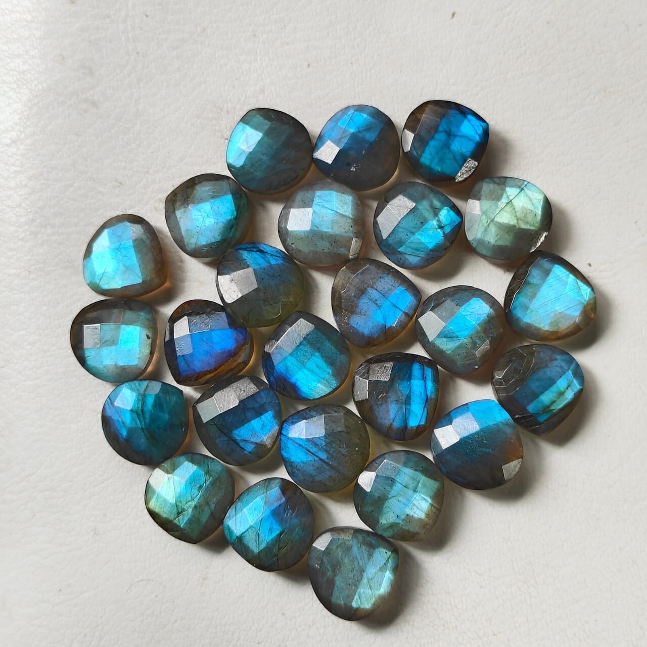 Natural Labradorite Briolette Cut Pear Cabochon Loose Gemstone Wholesale Lot