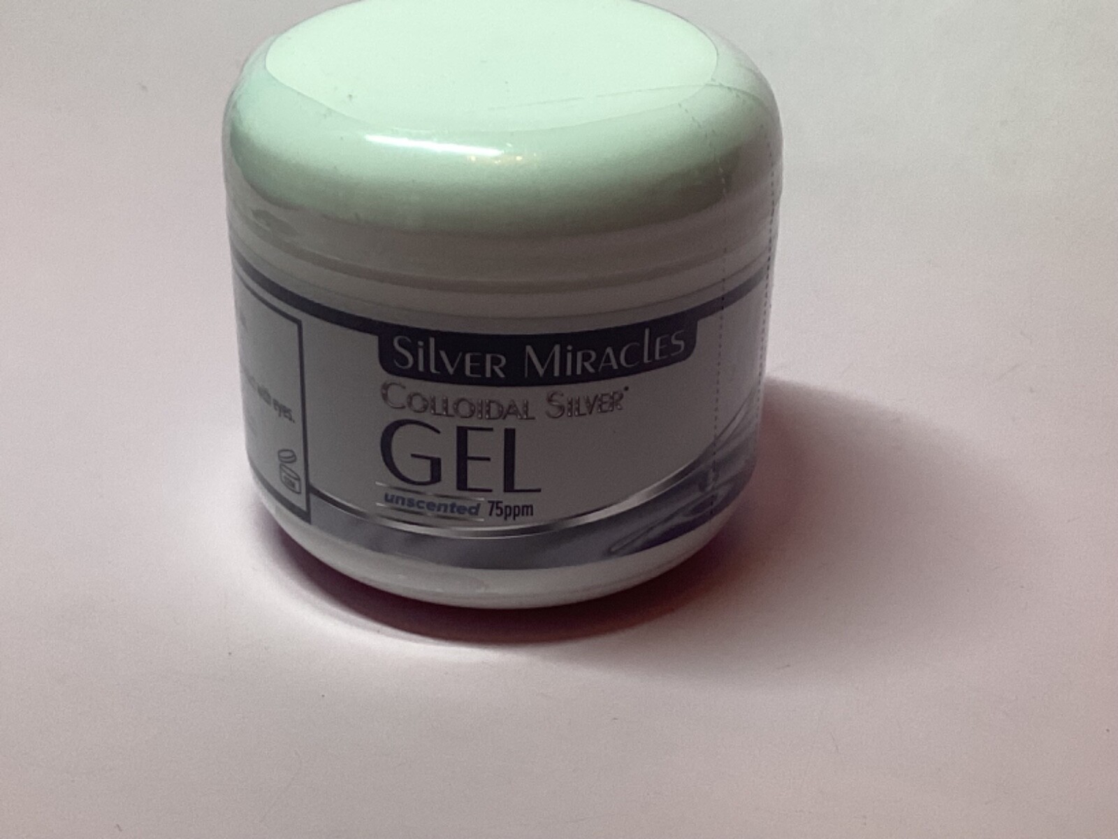 Silver miracles colloidal silver gel unscented 4 oz 75 ppm new