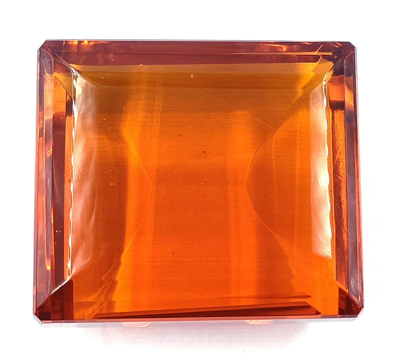 Stunning 736.80 Ct Natural Orange Sapphire Emerald Shape Certified Gemstone 5DNZ