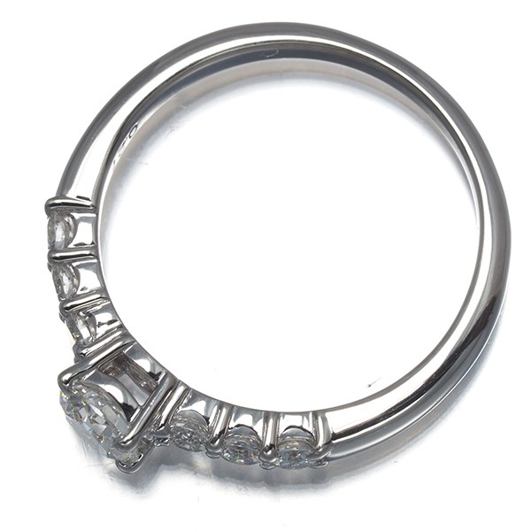 Auth TASAKI Ring Diamond 0.40ct/0.27ct Solitaire US6-6.25 1000 Platinum