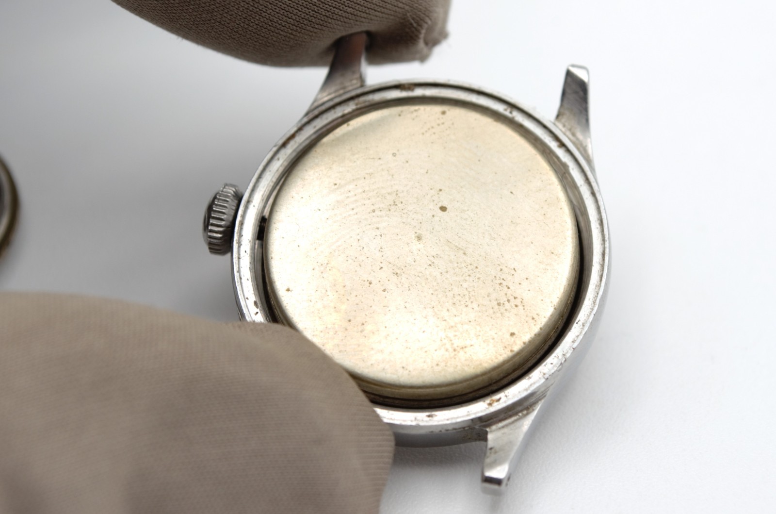 1940’s SOLAR Eaton Military Swiss Manual Watch 15 Rubies 30mm Original